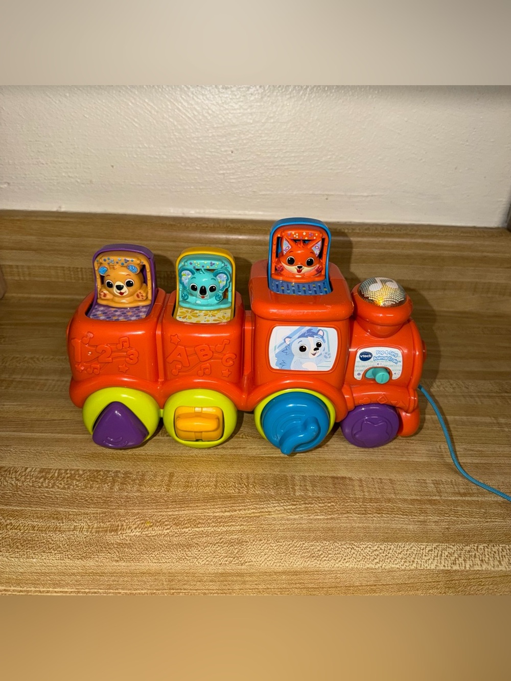 Vtech pop and sing animal train Pull-Along‎ baby toddler education toys melodies